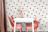 NW42001 Mod Eggs Geometric Contemporary Style Pink Black Vinyl Self-Adhesive Wallpaper by NextWall Made in United States