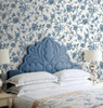 NW43402 Jasmine Chinoiserie Chinoiserie Traditional Style Navy Blue Vinyl Self-Adhesive Wallpaper by NextWall Made in United States