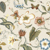 NW43005 Summer Garden Floral Contemporary Style Alabaster Beige Vinyl Self-Adhesive Wallpaper by NextWall Made in United States