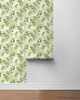 NW44104 Woodland Walk Botanical Contemporary Style Summer Fern Green Vinyl Self-Adhesive Wallpaper by NextWall Made in United States