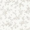 4072-70063 Nightingale Taupe Neutral Floral Trail Wallpaper Sure Strip Prepasted Wall Covering Delphine Collection from Chesapeake by Brewster Made in United States