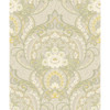 316010 Nasrin Light Beige Gold Gray Damask Wallpaper Non Woven Unpasted Wall Covering Posy Collection from Eijffinger by Brewster Made in Netherlands