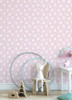 4060-91303 Bitsy Pink Woodland Wallpaper Non Woven Unpasted Wall Covering Fable Collection from Chesapeake by Brewster Made in France