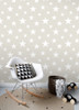4060-128866 Amira Taupe Neutral Stars Wallpaper Non Woven Unpasted Wall Covering Fable Collection from Chesapeake by Brewster Made in Netherlands