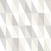 4060-138922 Inez Neutral Geometric Wallpaper Non Woven Unpasted Wall Covering Fable Collection from Chesapeake by Brewster Made in Netherlands