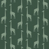 4060-139061 Vivi Teal Blue Giraffe Wallpaper Non Woven Unpasted Wall Covering Fable Collection from Chesapeake by Brewster Made in Netherlands