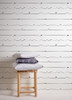 4060-381403 Love & Hearts Black Script Wallpaper Non Woven Unpasted Wall Covering Fable Collection from Chesapeake by Brewster Made in Great Britain