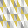 4060-138921 Inez Mustard Yellow Geometric Wallpaper Non Woven Unpasted Wall Covering Fable Collection from Chesapeake by Brewster Made in Netherlands