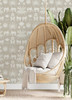 4014-26433 Bazaar Light Gray Neutral Elephant Oasis Animals Wallpaper Non Woven Unpasted Wall Covering Seychelles Collection from A-Street Prints by Brewster Made in Great Britain