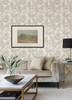 4014-26406 Giulietta Light Gray Painterly Geometric Abstract Wallpaper Non Woven Unpasted Wall Covering Seychelles Collection from A-Street Prints by Brewster Made in Great Britain