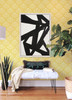 4014-26427 Palmier Yellow Lotus Fan Botanical Wallpaper Non Woven Unpasted Wall Covering Seychelles Collection from A-Street Prints by Brewster Made in Great Britain