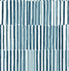 4014-26414 Sabah Teal Blue Stripe Geometrics Wallpaper Non Woven Unpasted Wall Covering Seychelles Collection from A-Street Prints by Brewster Made in Great Britain
