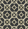 4014-26409 Livia Black Off White Trellis Geometrics Wallpaper Non Woven Unpasted Wall Covering Seychelles Collection from A-Street Prints by Brewster Made in Great Britain