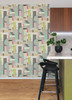 CEP50134W Rhodes Pastel Blocs Wallpaper Feature Wall Style Non Woven Unpasted Wall Covering Concept Collection from Ohpopsi by Brewster made in Great Britain