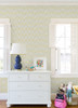 4066-26507 Erik Yellow Building Blocks Wallpaper Retro Style Non Woven Unpasted Wall Covering Hannah Collection from A-Street Prints by Brewster made in Great Britain