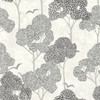 4066-26541 Lykke Black Textured Tree Wallpaper Farmhouse Style Non Woven Unpasted Wall Covering Hannah Collection from A-Street Prints by Brewster made in Great Britain