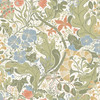 4080-83101 Elise Cream Sage Green Nouveau Gardens Farmhouse Style Wallpaper Non Woven Unpasted Wall Covering Ingrid Collection from A-Street Prints by Brewster Made in Sweden