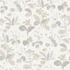 4080-92136 Magdalena Light Off White Taupe Gray Dandelion Farmhouse Style Wallpaper Non Woven Unpasted Wall Covering Ingrid Collection from A-Street Prints by Brewster Made in Sweden