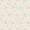 3119-13051 Patsy Multicolor Floral Wallpaper Vintage Style Prepasted Non Woven Blend Wall Covering Kindred Collection from Chesapeake by Brewster Made in United States