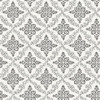3119-13534 Wynonna Black Geometric Floral Wallpaper Country Style Prepasted Non Woven Blend Wall Covering Kindred Collection from Chesapeake by Brewster Made in United States