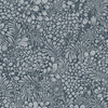 2932-65129 Siv Dark Blue Botanical Wallpaper Scandinavian Style Unpasted Non Woven Wall Covering Lina Collection from A-Street Prints by Brewster made in Sweden