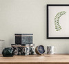 SL81117 Soft Linen Chamomile Off White Wallpaper Contemporary Style Wall Covering The Simple Life Collection by Seabrook Designs Made in Netherlands