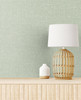 SL81104 Soft Linen Sage Green Wallpaper Contemporary Style Wall Covering The Simple Life Collection by Seabrook Designs Made in Netherlands