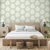 SL80704 Island PalmCeladon Green Wallpaper Coastal Style Wall Covering The Simple Life Collection by Seabrook Designs Made in Netherlands