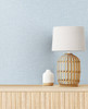 SL81102 Soft Linen Blue Fog Wallpaper Contemporary Style Wall Covering The Simple Life Collection by Seabrook Designs Made in Netherlands