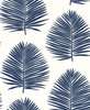 SL80702 Island PalmNavy Blue Wallpaper Coastal Style Wall Covering The Simple Life Collection by Seabrook Designs Made in Netherlands