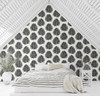 SL80720 Island PalmDay And Night Black Wallpaper Coastal Style Wall Covering The Simple Life Collection by Seabrook Designs Made in Netherlands