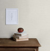 TS81413 Silk Blanch Off White Wallpaper Contemporary Style Type II 20 oz. Vinyl Wall Covering Even More Textures Collection by Seabrook Designs Made in United States