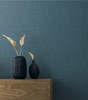TS81904 Myrna Linen Electric Blue Wallpaper Contemporary Style Type II 20 oz. Vinyl Wall Covering Even More Textures Collection by Seabrook Designs Made in United States