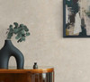 TS81205 Cement Faux Parchment Metallic Champagne Beige Wallpaper Contemporary Style Type II 20 oz. Vinyl Wall Covering Even More Textures Collection by Seabrook Designs Made in United States