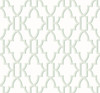 LN21104 Coastal Lattice Seaglass Green Wallpaper Coastal Style Self-Adhesive Vinyl Wall Covering from Lillian August Made in United States
