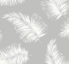 LN20315 Tossed Palm Harbor Mist Gray Wallpaper Coastal Style Self-Adhesive Vinyl Wall Covering from Lillian August Made in United States