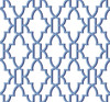 LN21102 Coastal Lattice Riviera Blue Wallpaper Coastal Style Self-Adhesive Vinyl Wall Covering from Lillian August Made in United States