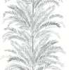 LN30108 Keana Palm Harbor Mist Gray Wallpaper Coastal Style Self-Adhesive Vinyl Wall Covering from Lillian August Made in United States