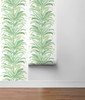 LN30104 Keana Palm Paradise Green Wallpaper Coastal Style Self-Adhesive Vinyl Wall Covering from Lillian August Made in United States