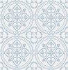 LN30302 Villa Mar Tile Hampton Blue Wallpaper Coastal Style Self-Adhesive Vinyl Wall Covering from Lillian August Made in United States