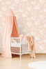 LN30501 Floral Mist Peach Petal Pink Wallpaper Contemporary Style Self-Adhesive Vinyl Wall Covering from Lillian August Made in United States