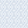 LN30202 Boho Grid Denim Blue Wallpaper Bohemian Style Self-Adhesive Vinyl Wall Covering from Lillian August Made in United States