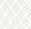 LN21105 Coastal Lattice Harbor Mist Gray Wallpaper Coastal Style Self-Adhesive Vinyl Wall Covering from Lillian August Made in United States