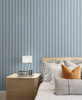 SG12102 Faux Wooden Slats Blue Skies Rustic Style Wallpaper Self-Adhesive Vinyl Wall Covering Stacy Garcia Home Collection by The Sojourn Made in United States