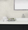 SG11300 Herringbone Inlay Lunar Metallic Silver Gray Contemporary Style Wallpaper Self-Adhesive Vinyl Wall Covering Stacy Garcia Home Collection by The Sojourn Made in United States