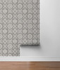 SG10806 Augustine Pewter Stone Gray Contemporary Style Wallpaper Self-Adhesive Vinyl Wall Covering Stacy Garcia Home Collection by The Sojourn Made in United States