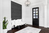 SG10110 Stacks Charcoal Black Rustic Style Wallpaper Self-Adhesive Vinyl Wall Covering Stacy Garcia Home Collection by The Sojourn Made in United States