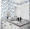 SG11002 Jaclyn Blue Lagoon Contemporary Style Wallpaper Self-Adhesive Vinyl Wall Covering Stacy Garcia Home Collection by The Sojourn Made in United States