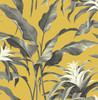 SG10305 Palma Golden Moonstone Gray Yellow Tropical Style Wallpaper Self-Adhesive Vinyl Wall Covering Stacy Garcia Home Collection by The Sojourn Made in United States