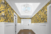 SG10305 Palma Golden Moonstone Gray Yellow Tropical Style Wallpaper Self-Adhesive Vinyl Wall Covering Stacy Garcia Home Collection by The Sojourn Made in United States